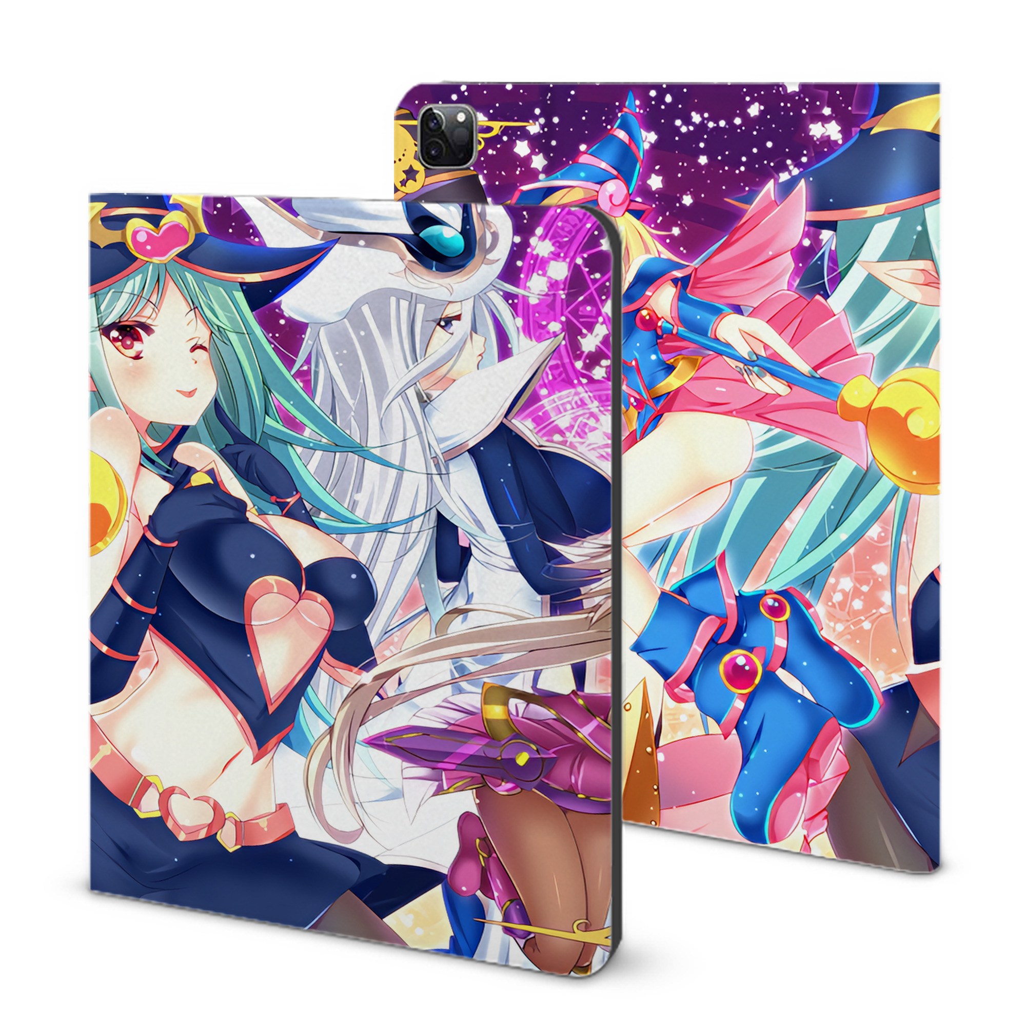 （画像用） 遊☆戯☆王 Yu-Gi-Oh! IPad ケース ブック型 PUレザー TPU 耐衝撃 軽量 薄型 ペン収納なし 全面保護 IPad 各モデル対応